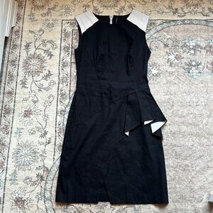 W118 BY WALTER BAKER size XS black Assymetric lined dress in excellent condition